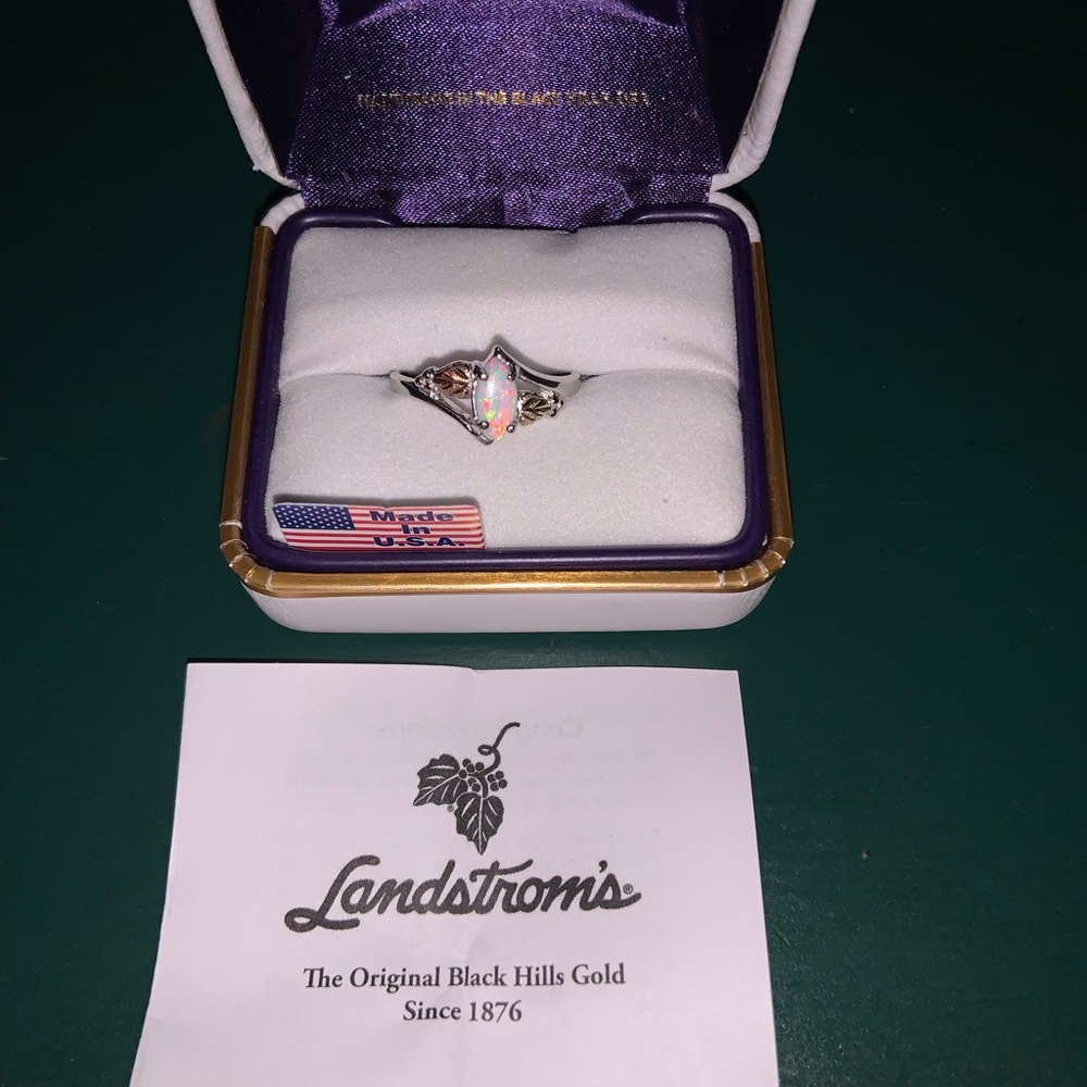 Black hills gold opal ring